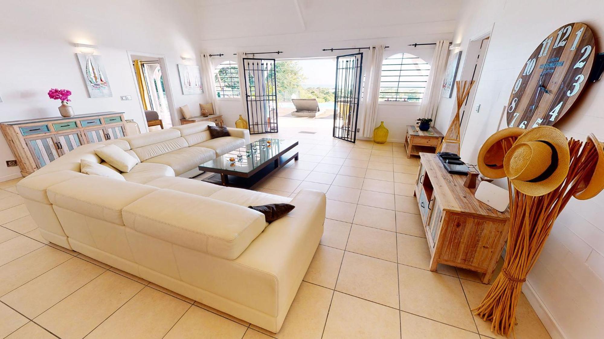 Villa Deluxe L'Hacienda Villa Vue Mer 180 Piscine Jacuzzi Proche Plage Marina Golf Pointe Des Chateaux Et Casino Jardin Clos Voyage Durable Сен-Франсуа Номер фото